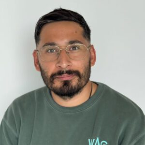 Felix wearing a WAG tshirt